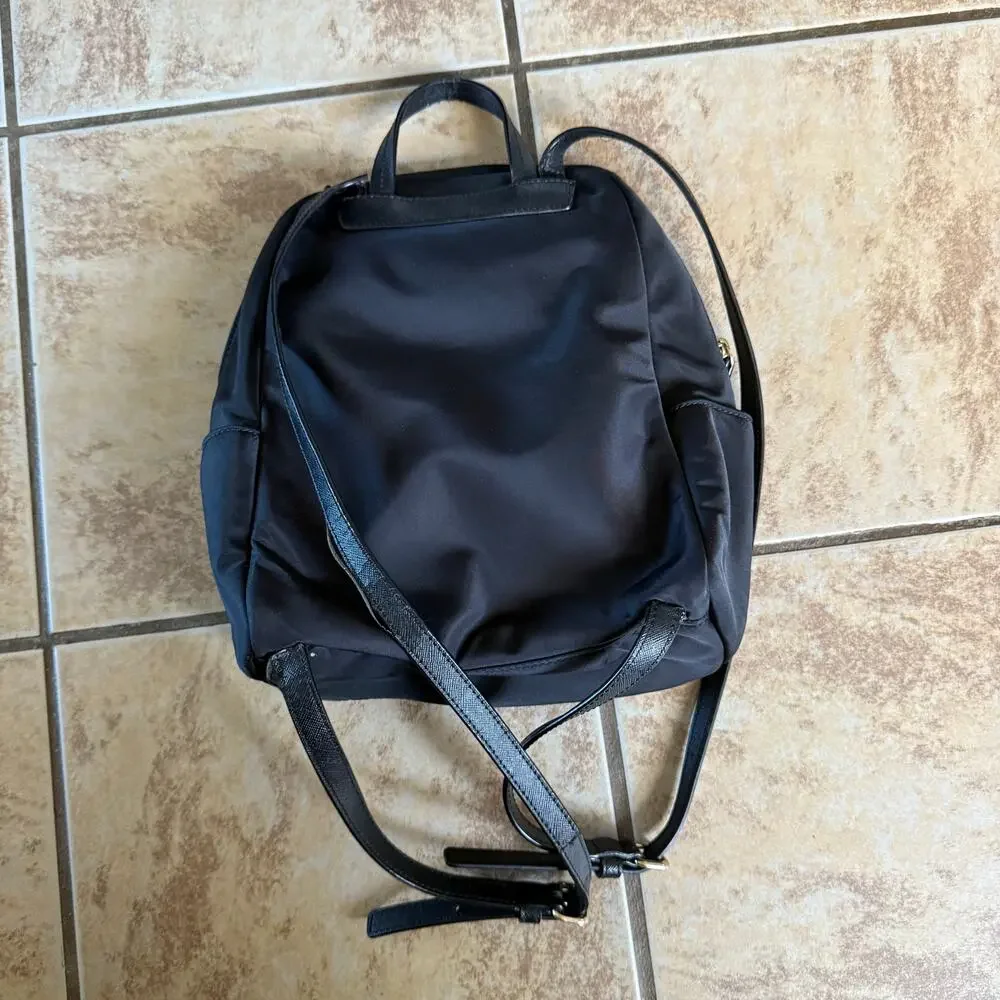 Kate Spade Black Mini‎ Backpack Travel Bag Nylon